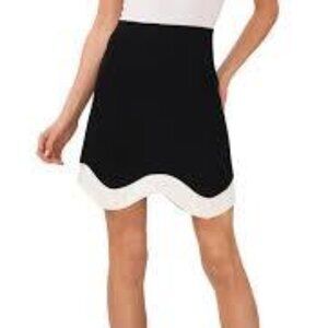 Brand New CeCe Wavy Hem A-Line Skirt Size 10 NWT